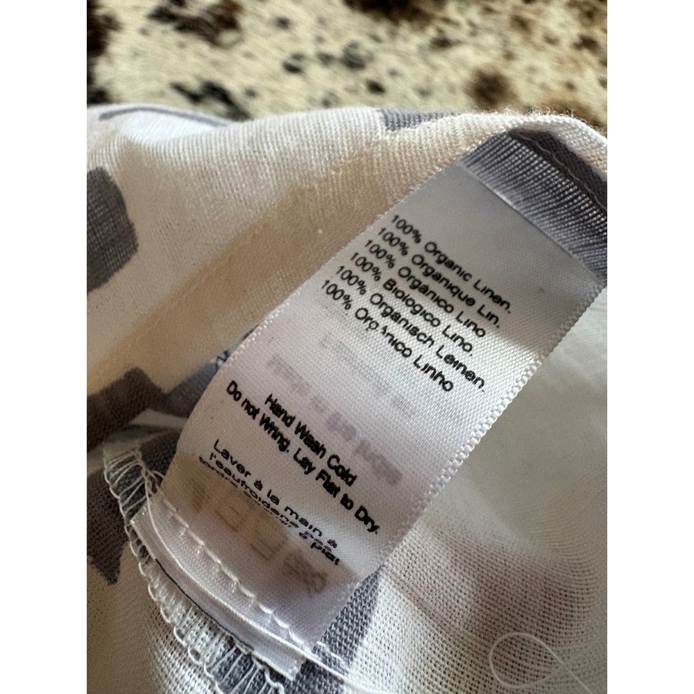 EMERSON FRY NEW Rise Caftan In Flint Pyramids RISE Organic Linen OS - Picture 7 of 9